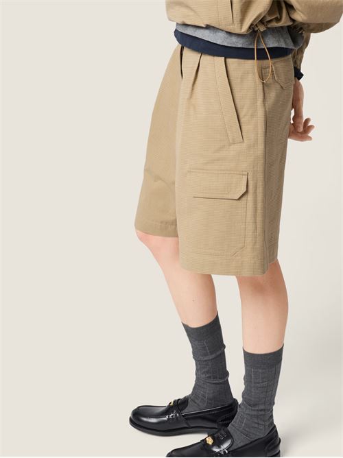 Bermuda shorts with logo MIU MIU | MP197319CUF0065